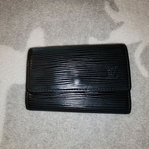 LV black epi key holder